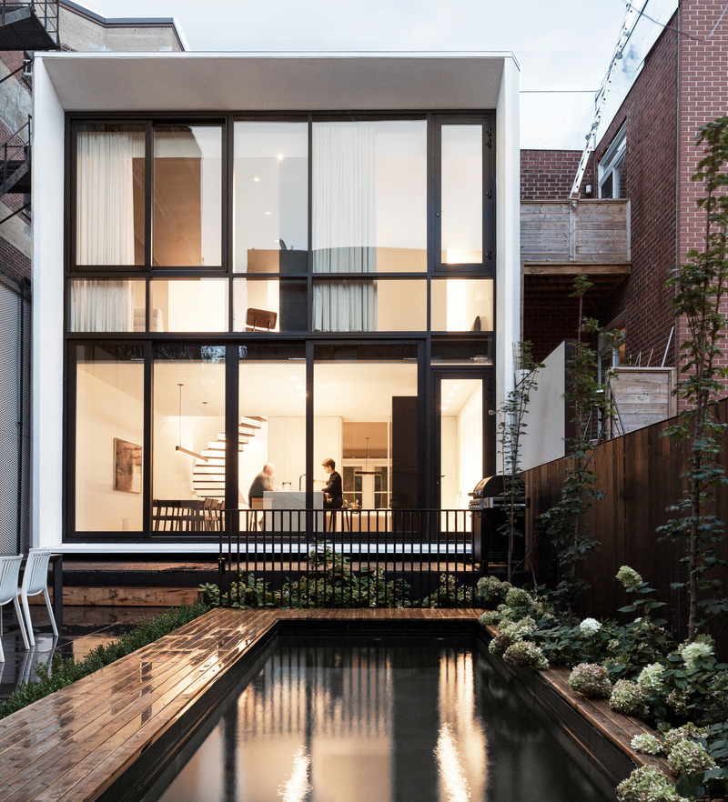 Fachada de casa en Canadá.